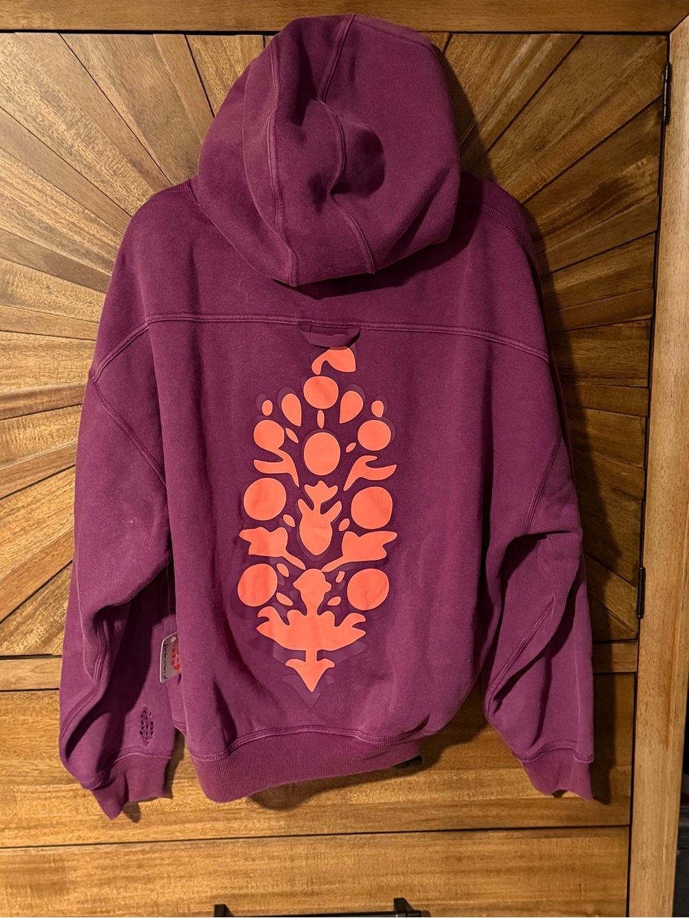 FP Movement "Final Call" Hoodie in the color Deep Mulberry.
